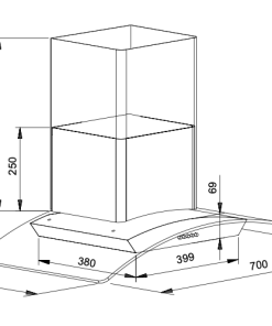 MÁY HÚT MÙI BOSS BC2001A